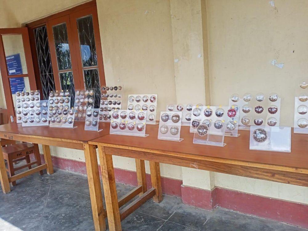 Seeds of various agricultural crops collected from local farmers from within and outside the state including Bihar and UP on display during the seed exhibition programme at Fazl Ali College on October 12.